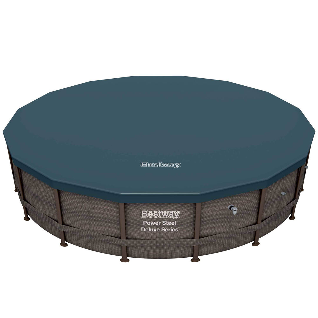 Bestway 14ft x 42in Power Steel Deluxe Above Ground Pool Set and Pump(For Parts)
