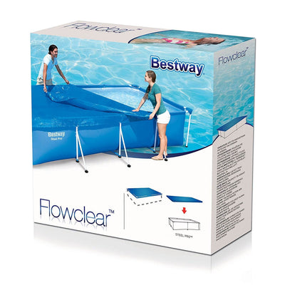 Bestway 118 x 79" Above Ground Swimming Pool Tarp Cover for Steel Pro Pool