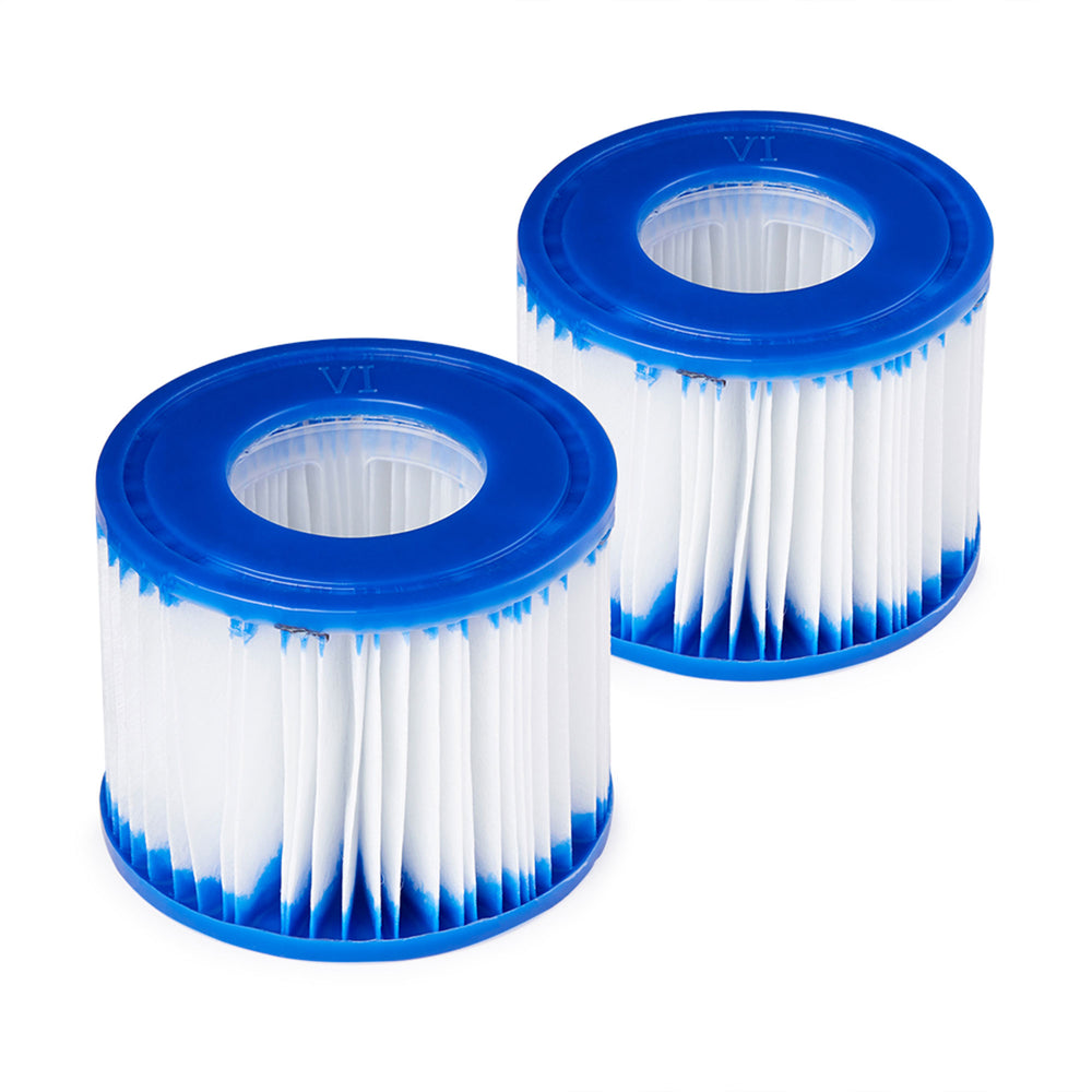 Bestway SaluSpa Hot Tub Filter Pump Type VI Replacement Cartridges (8 Pack) - VMInnovations