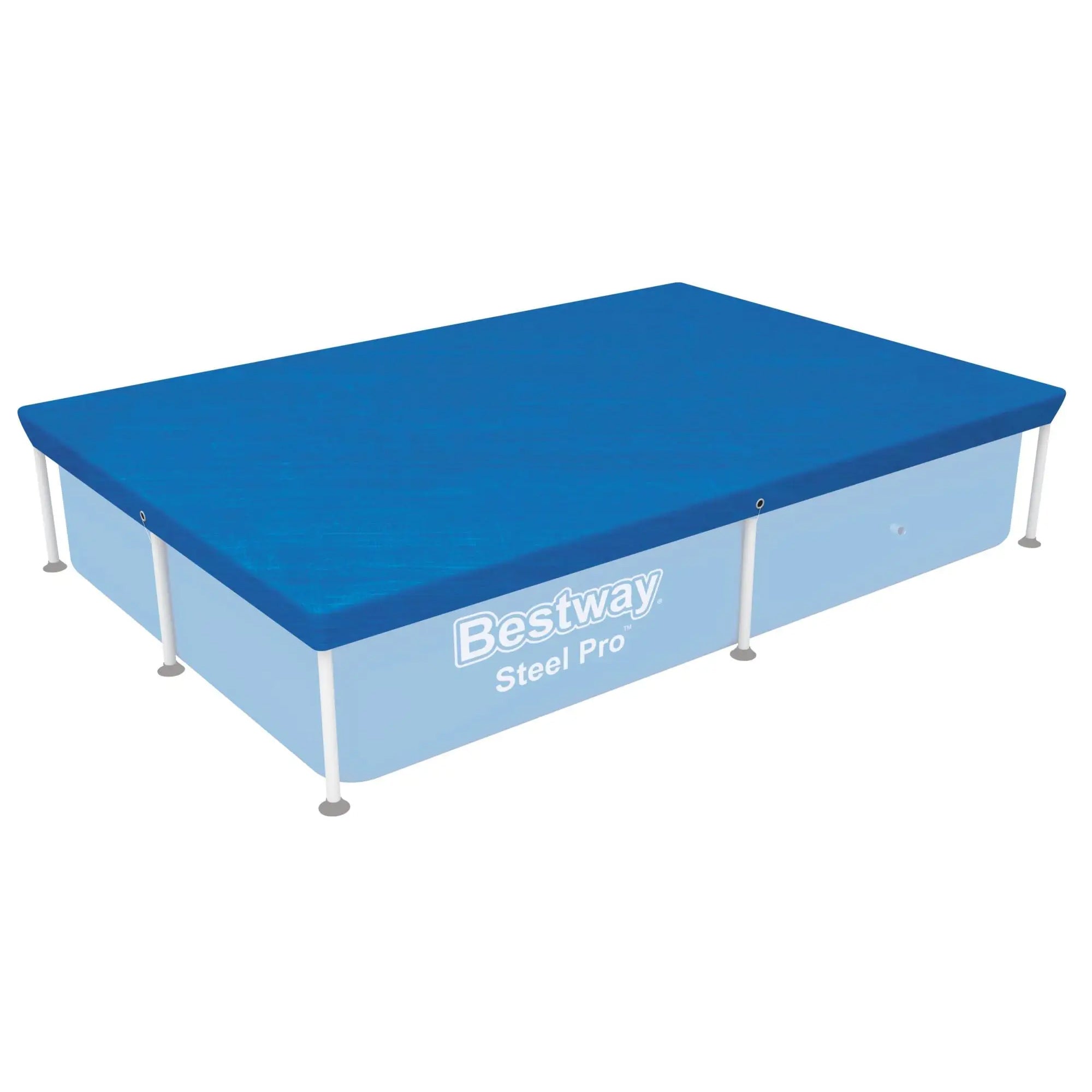 Bestway 87" x 59" Above Ground Swimming Pool Rectangular Cover (Used) - VMInnovations