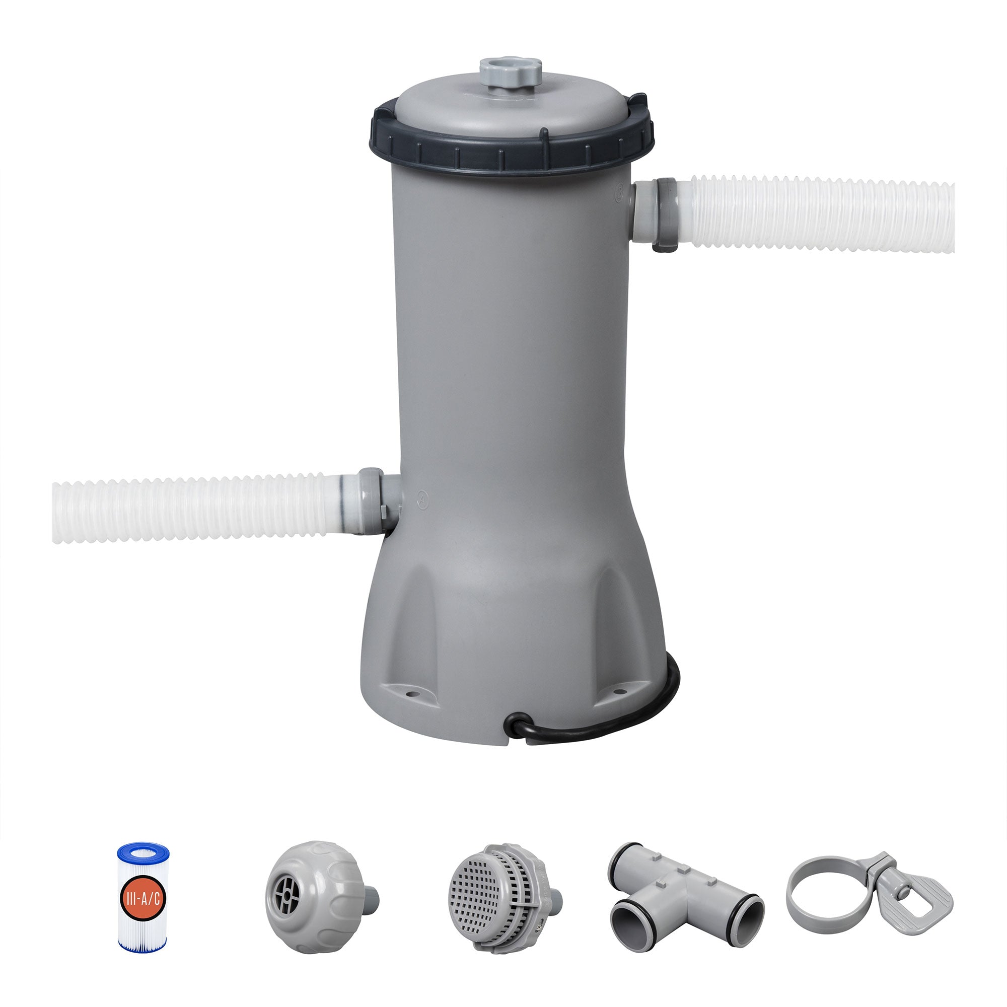 Bestway 1000 GPH Above Ground Swimming Pool Cartridge Filter Pump 120V w/ GFCI - VMInnovations