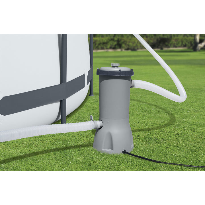 Bestway 1000 GPH Above Ground Swimming Pool Cartridge Filter Pump 120V w/ GFCI - VMInnovations