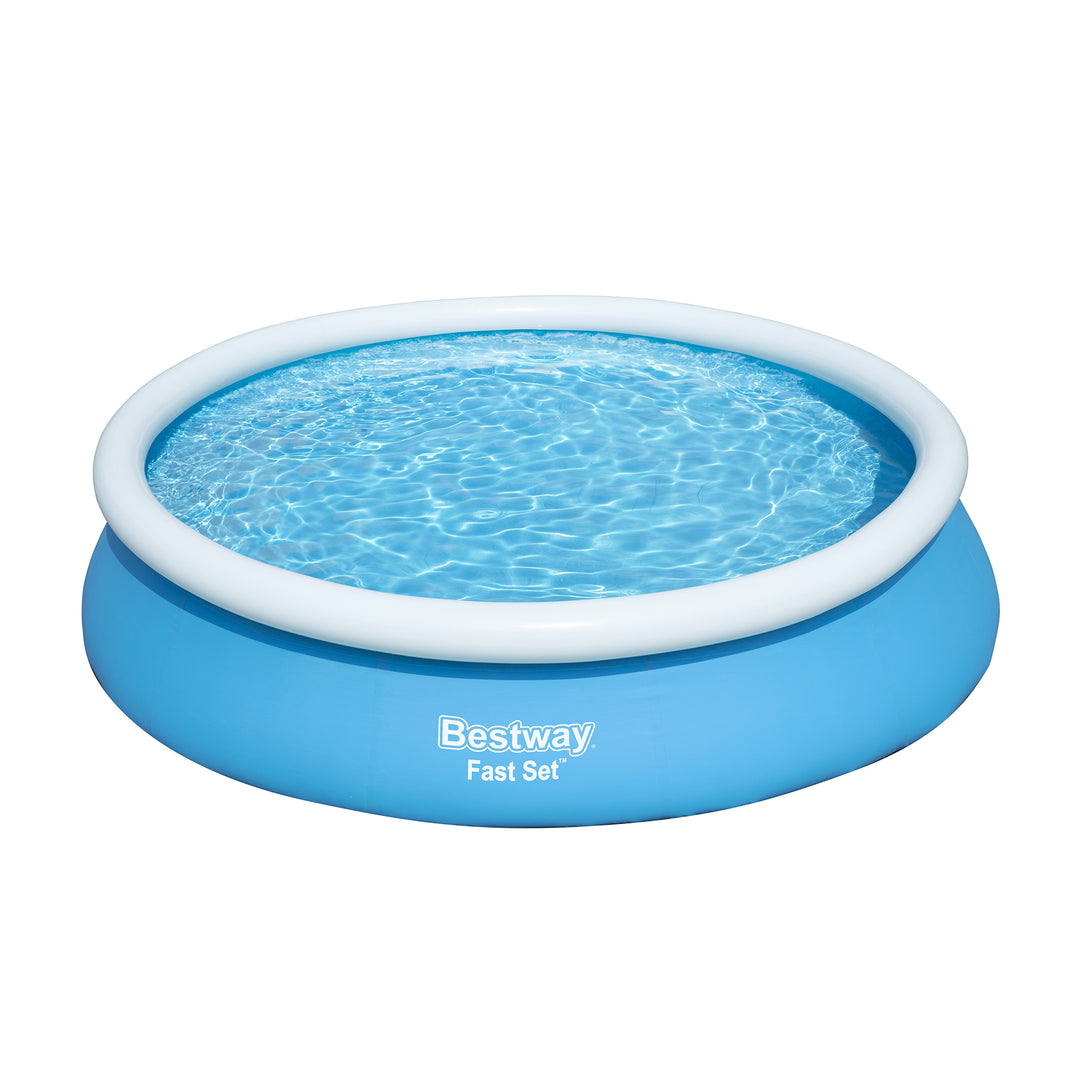12' x 30" Fast Set Inflatable Above Ground Pool w/ Filter Pump(Open Box)