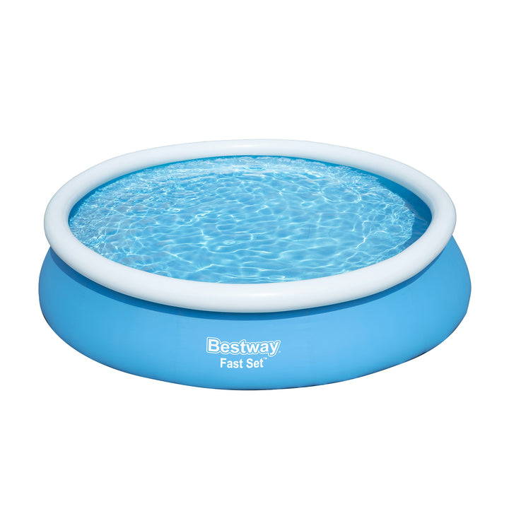 12' x 30" Fast Set Inflatable Above Ground Pool w/ Filter Pump(Open Box)