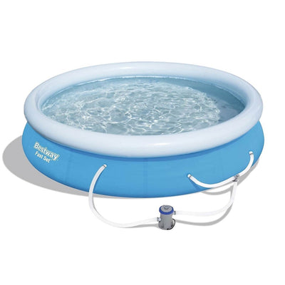 Bestway 57275E Fast Set Up 12ft x 30in Inflatable Above Ground Swimming Pool Set - VMInnovations