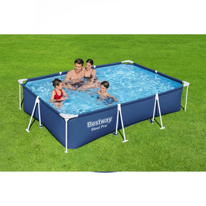 Bestway Steel Pro 118x79x26" Frame Above Ground Pool Set with Filter Pump (Used)