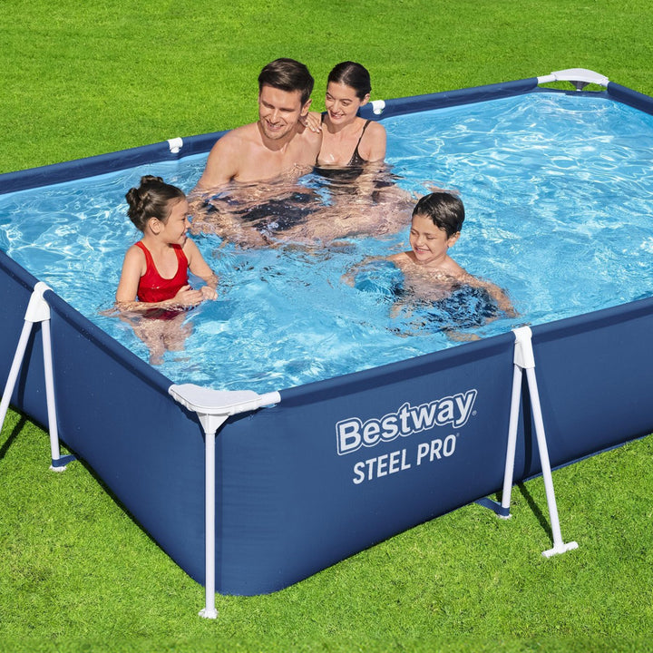 Bestway Steel Pro 118x79x26" Frame Above Ground Pool Set with Filter Pump (Used)