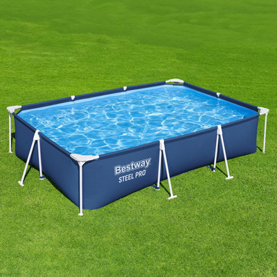 Bestway Steel Pro 118 x 79 x 26" Frame Above Ground Pool Set  (Open Box)(2 Pack) - VMInnovations