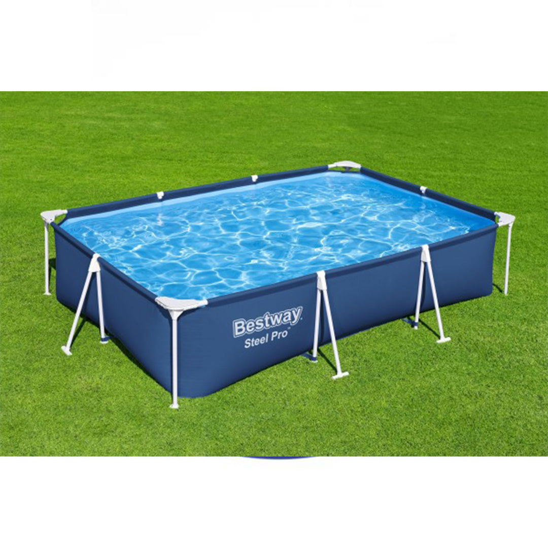 Bestway Steel Pro 118x79x26" Frame Above Ground Pool Set with Filter Pump (Used)