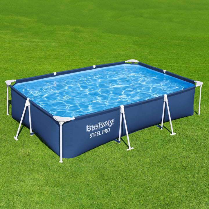 Bestway Steel Pro 118x79x26" Frame Above Ground Pool Set with Filter Pump (Used)