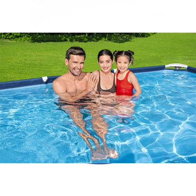 Bestway Steel Pro 9.8ft x 5.6ft x 26in Above Ground Pool Set w/ Pump (For Parts)