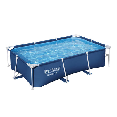 Bestway Steel Pro 8.5' x 5.6' x 2' Rectangular Ground Pool(Pool Only)(For Parts)