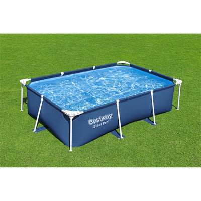 Bestway Steel Pro 8.5'x67"x24" Rectangular  Outdoor Swimming Pool (Used)