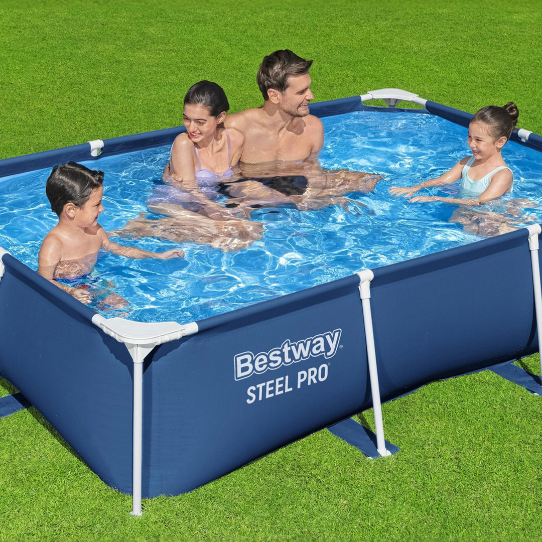 Bestway Steel Pro 8.5'x67"x24" Rectangular Above Ground Swimming Pool(Open Box) - VMInnovations