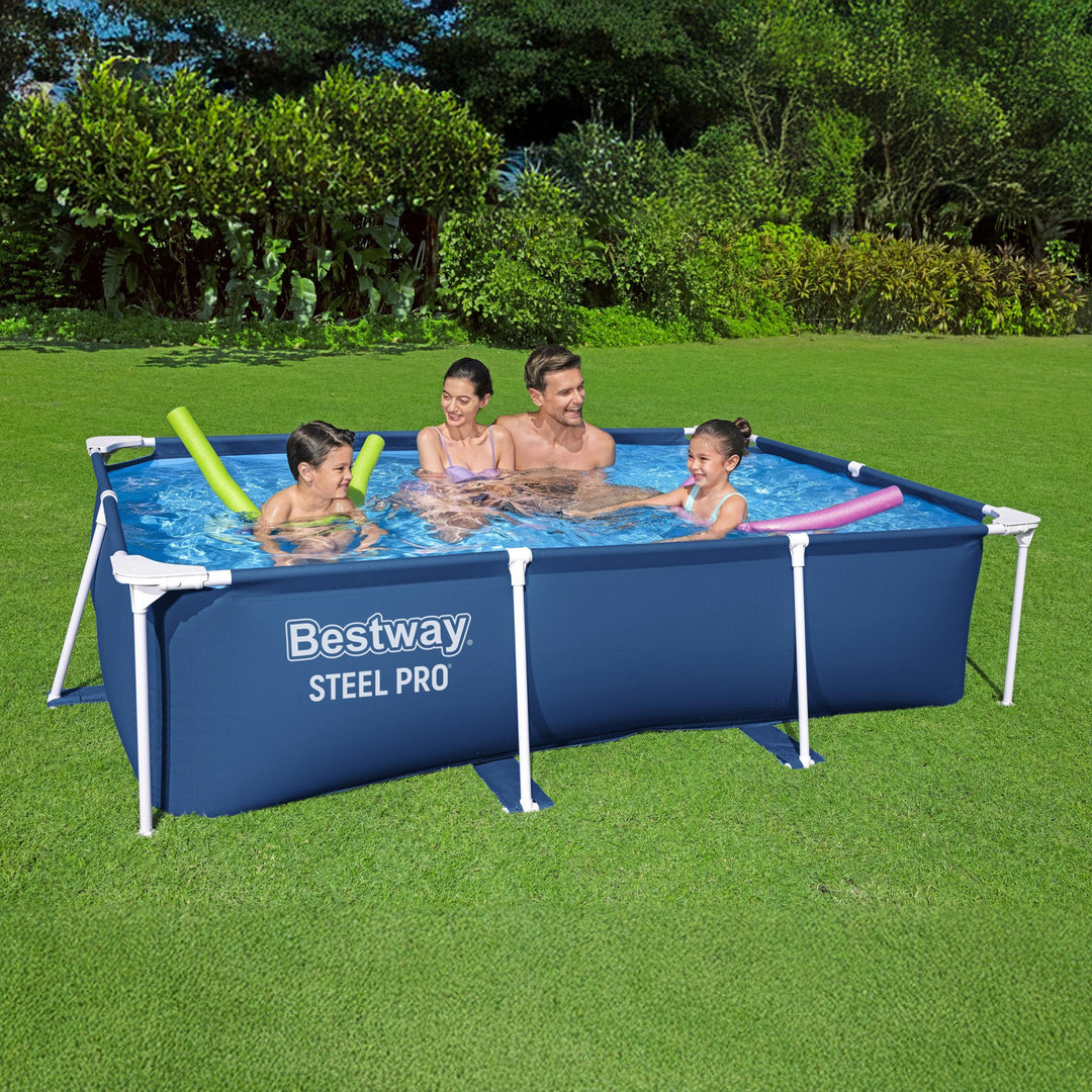 Bestway Steel Pro 8.5'x67"x24" Rectangular Above Ground Swimming Pool(Open Box) - VMInnovations