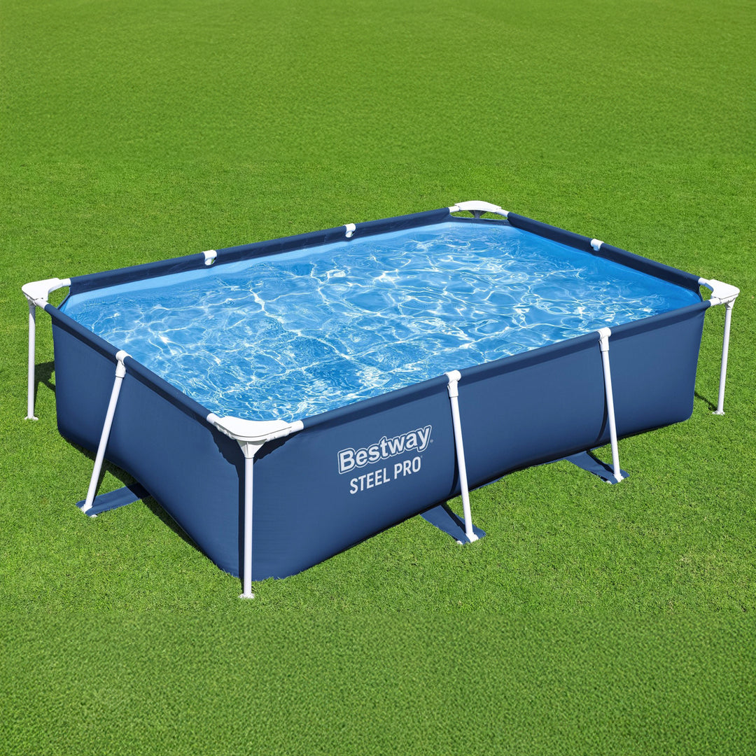 Bestway Steel Pro 8.5'x67"x24" Rectangular Above Ground Swimming Pool(Open Box) - VMInnovations