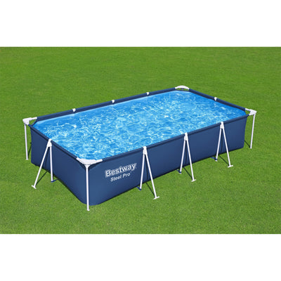 Bestway Steel Pro 13'x7'x32" Rectangular Frame Above Ground Swimming Pool (Used) - VMInnovations
