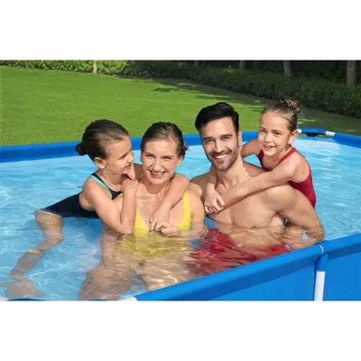 Bestway Steel Pro 13'x7'x32" Rectangular Frame Above Ground Swimming Pool (Used)