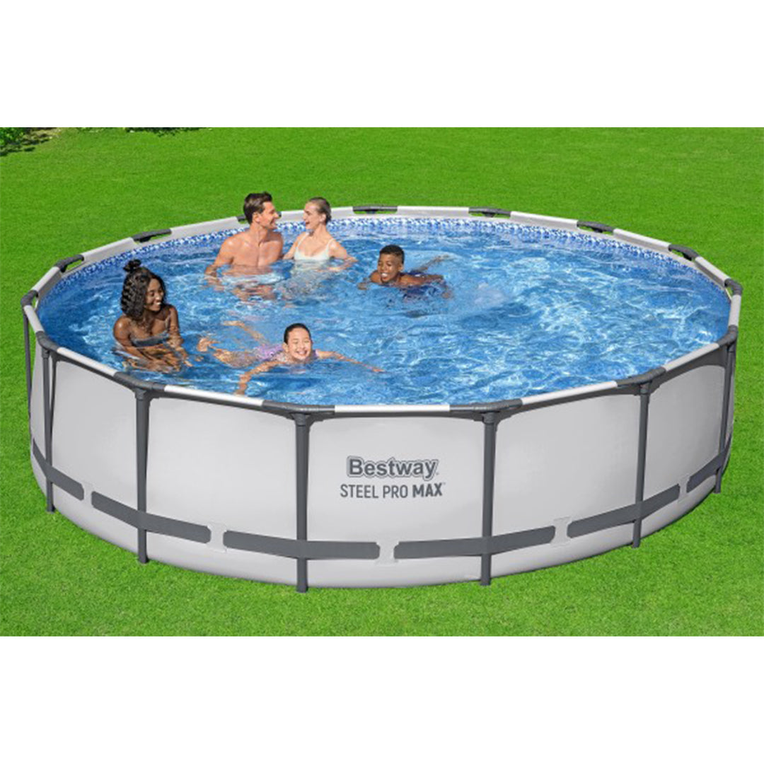 Bestway Steel Pro Max 15ft x 42in Frame Above Ground Pool Set w/ Pump(For Parts)