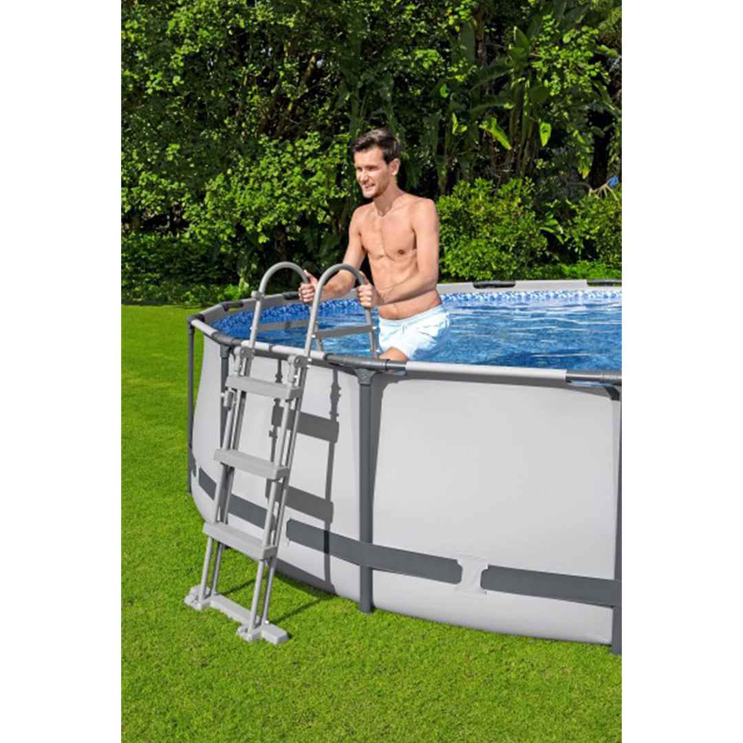 Bestway Steel Pro MAX 15'x42" Round Above Ground Swimming Pool with Pump & Cover