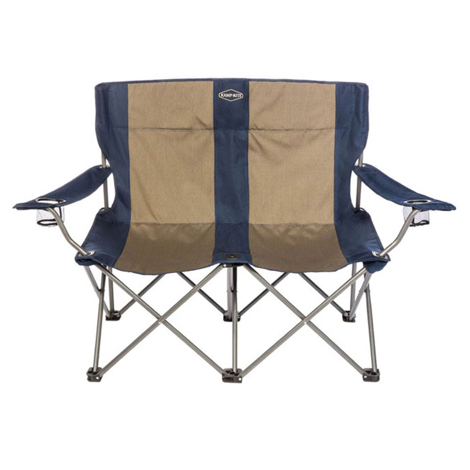Kamp-Rite 2 Person Outdoor Tailgating Camping Double Folding Lawn Chair (Used) - VMInnovations