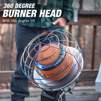 Mr. Heater 45,000 BTUs 540 Degree Safety Propane Tank Top Space Heater (2 Pack) - VMInnovations