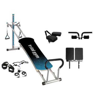 Total Gym Fitness Fusion Full Body Workout Home Fitness Exercise Machine, Teal