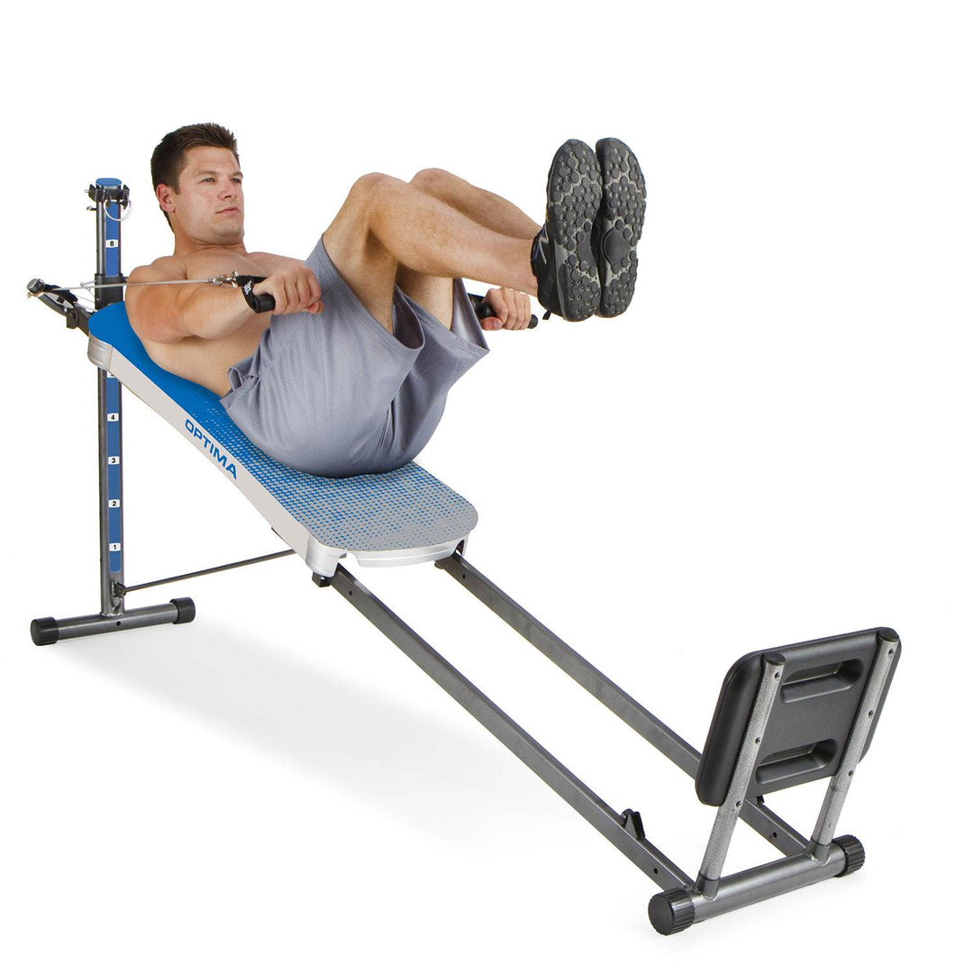 Total Gym Optima Full Body Home Fitness Workout Folding Exercise Machine