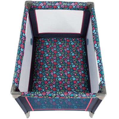 Cosco Funsport Compact Playpen Foldable Portable Infant Play Yard, Flower Garden