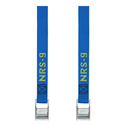 NRS 1" W x 9' Long Heavy Duty Tie Down Boating & Kayaking Strap, Pair (Open Box)