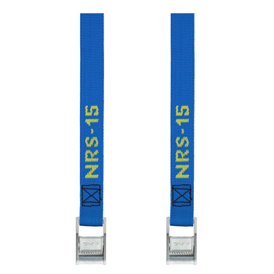NRS 1" Long Tie Down Boating and Kayaking Strap, 15 Feet Long (Pair) (Open Box)