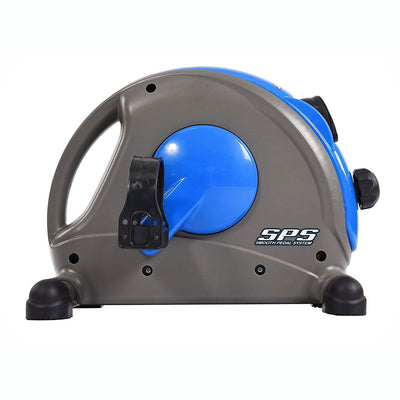 Stamina Compact Adjustable Mini Exercise Bike w/ Smooth Pedal System, Blue(Used) - VMInnovations