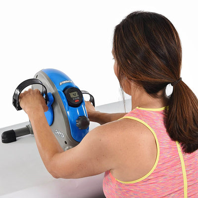 Stamina Compact Mini Exercise Bike with Smooth Pedal System, Blue (For Parts) - VMInnovations