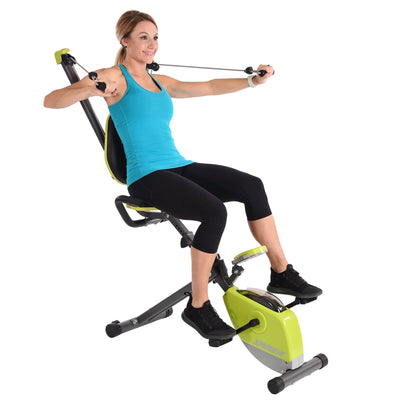 Stamina Wonder Stationary Portable Magnetic Resistance Training Exercise Bike - VMInnovations