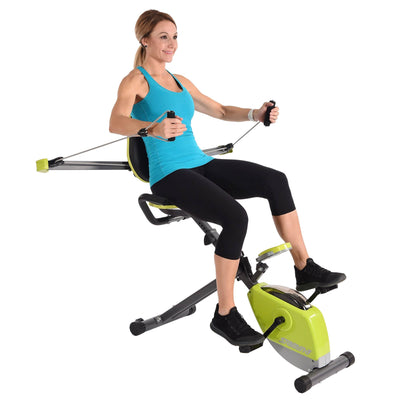 Stamina Wonder Stationary Portable Magnetic Resistance Training Exercise Bike - VMInnovations