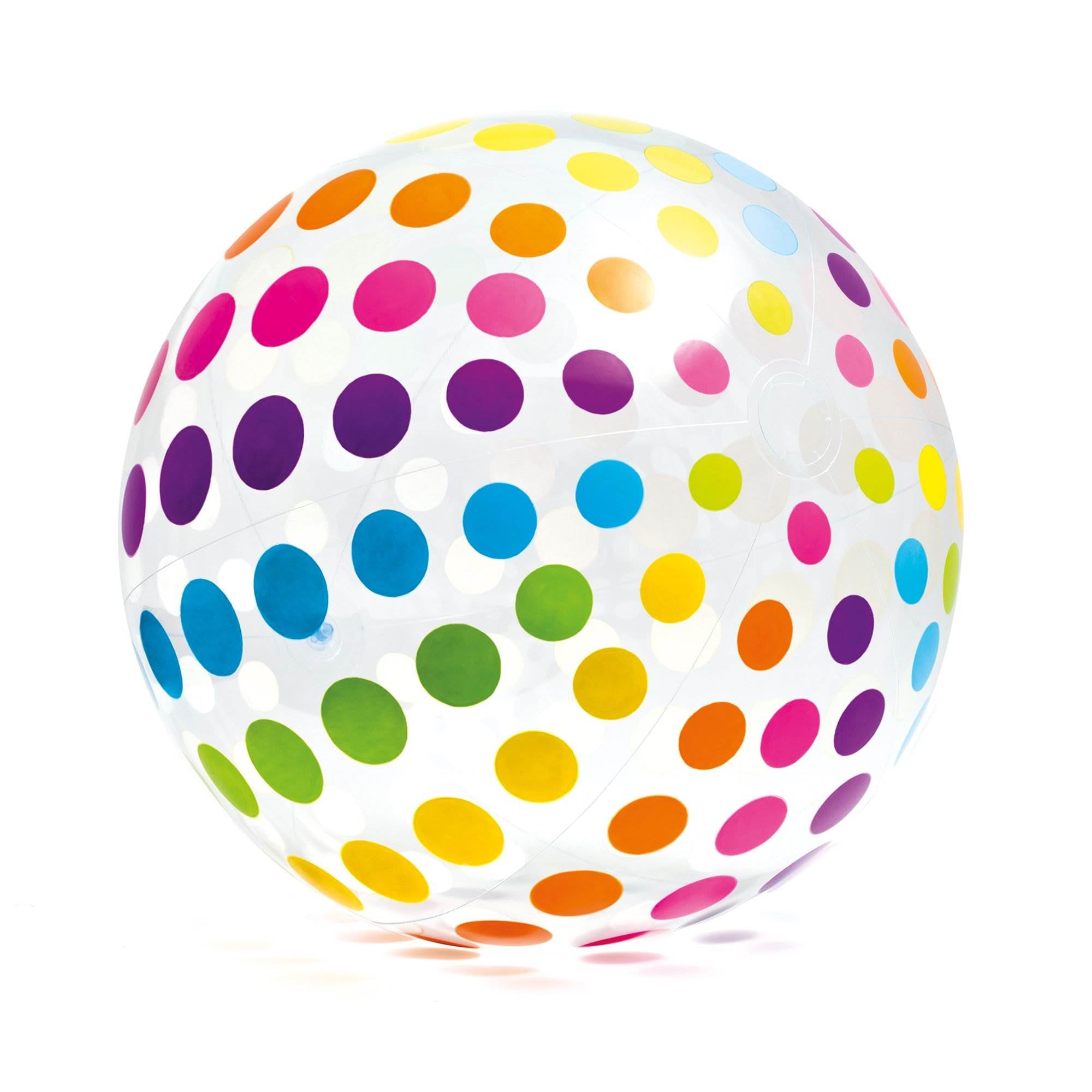 Intex Jumbo Inflatable Glossy Big Polka-Dot 72 Inch Giant Beach Ball (Open Box)