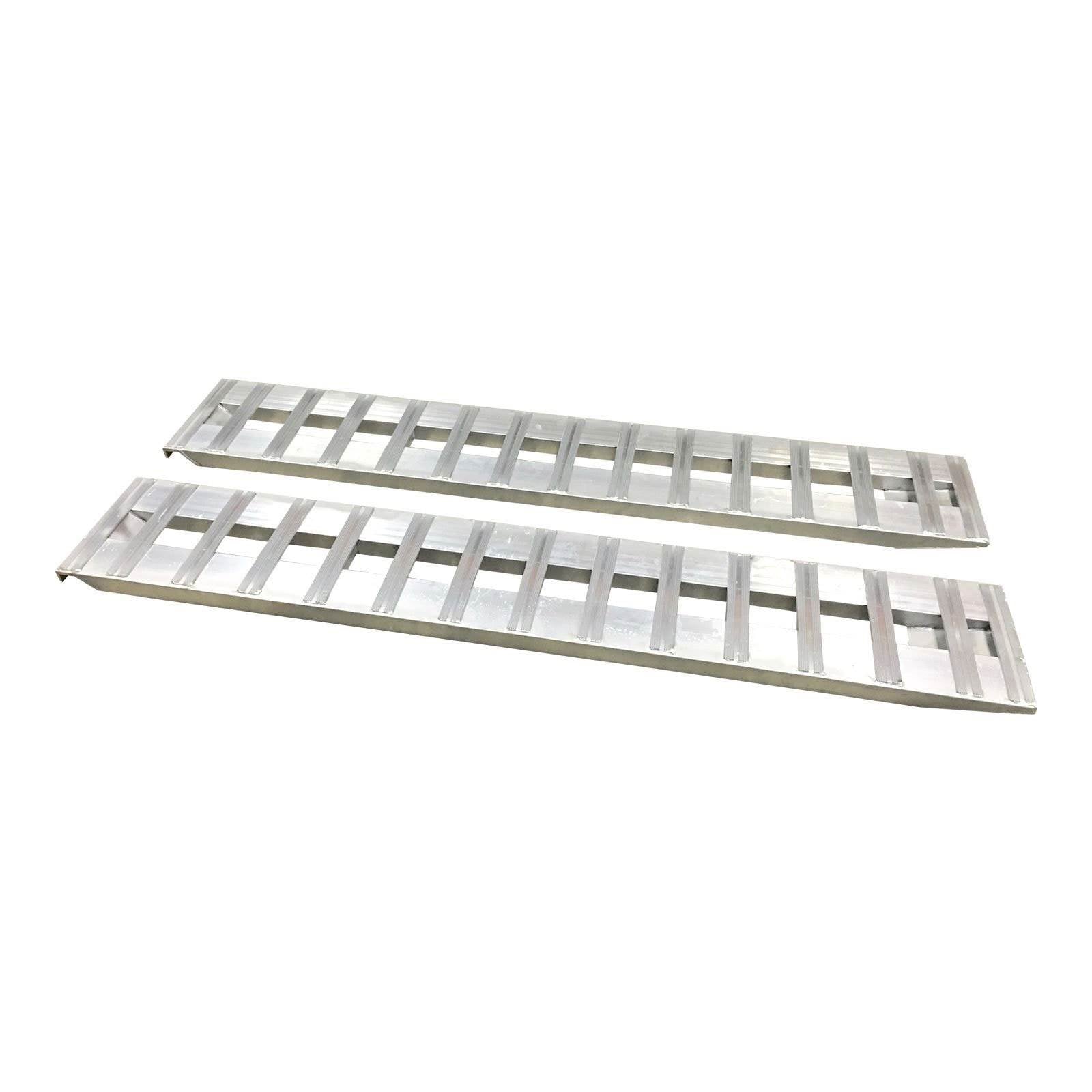 GEN-Y 7 Ft 6000 Pound Aluminum Truck Bed Straight  ATV Loading Ramps (Open Box)