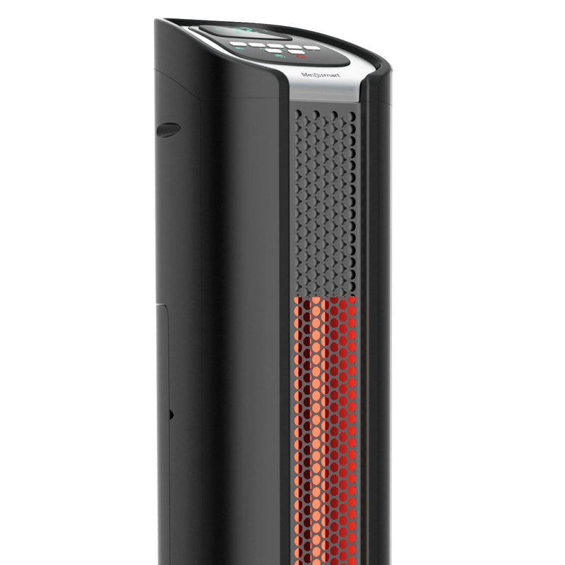 24" 2 Element Quartz Infrared Electric Tower Heater & Fan (Open Box) (2 Pack)