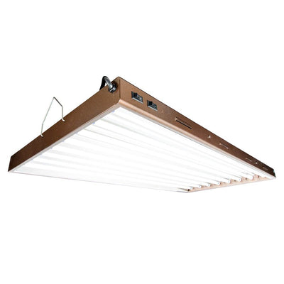 Agrobrite T5 432W 4' 8-Tube Daisy Chainable Grow Light Fixture + Lamp (Open Box)