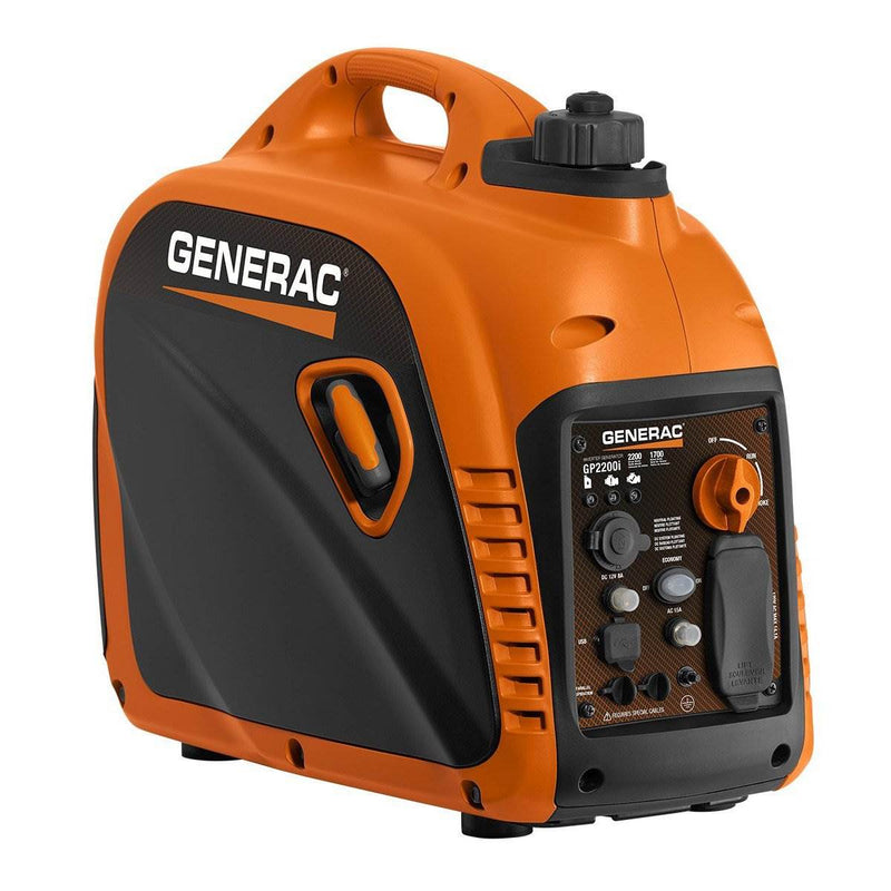 Generac GP2200i 2200W Portable Inverter Generator (2 Pack) + Parallel Power Kit