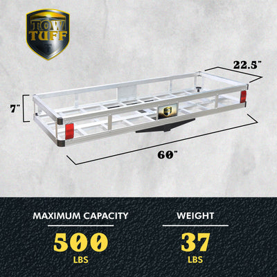 Tow Tuff TTF-2260A 60" 500 lb Aluminum Camping Gear or Cargo Carrier (Open Box)