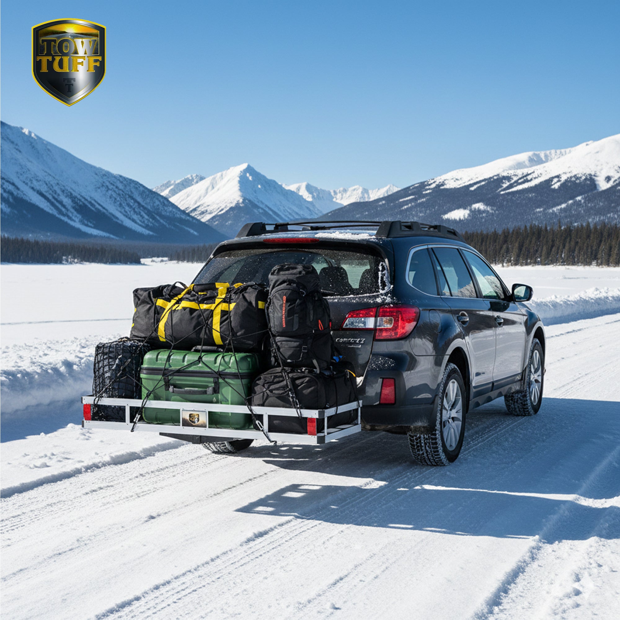 Tow Tuff TTF-2260A 60" 500 lb Aluminum Camping Gear or Cargo Carrier (Open Box)
