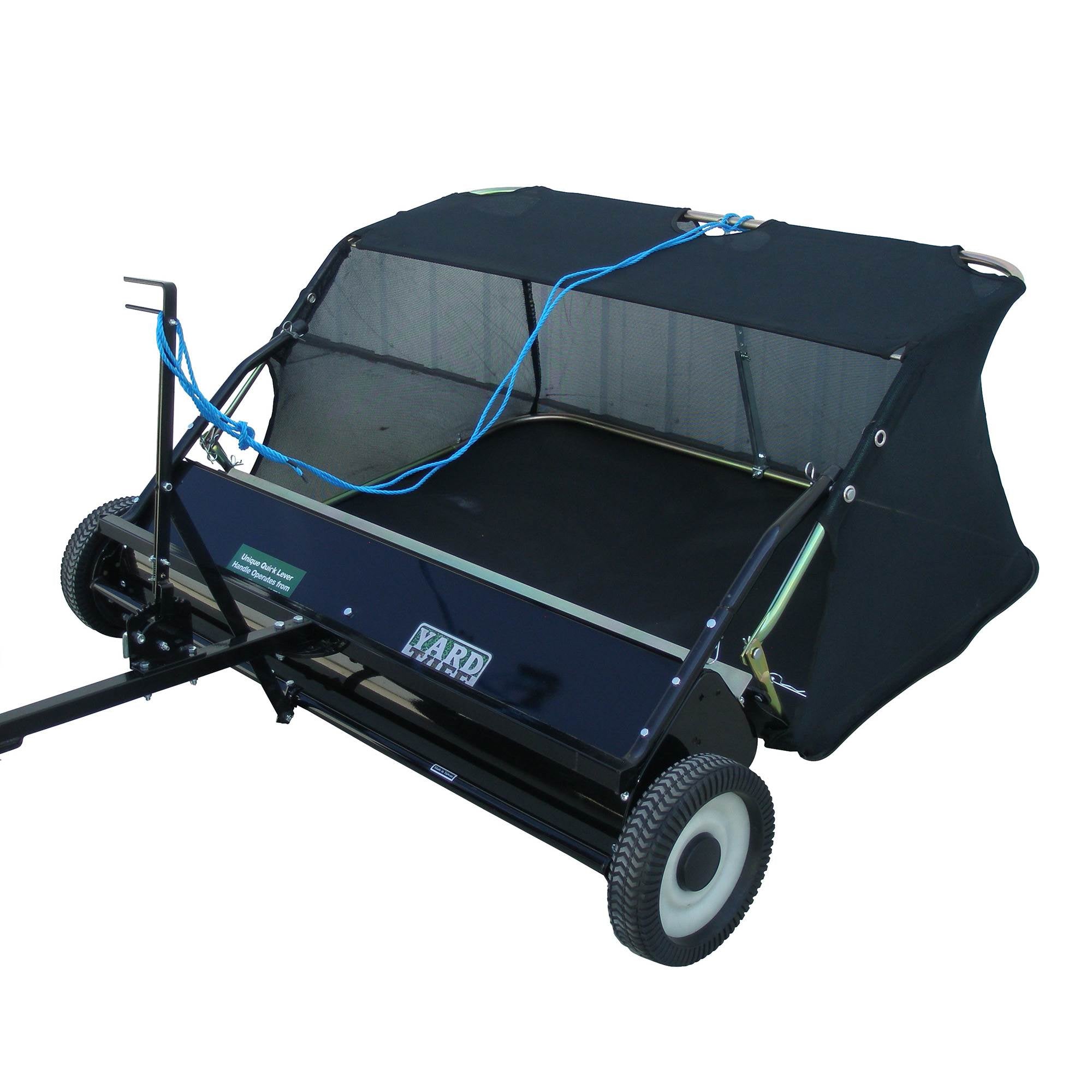 Yard Tuff 42" Quick Assembly Tow Style Lawn Sweeper for Yard Debris (Open Box)