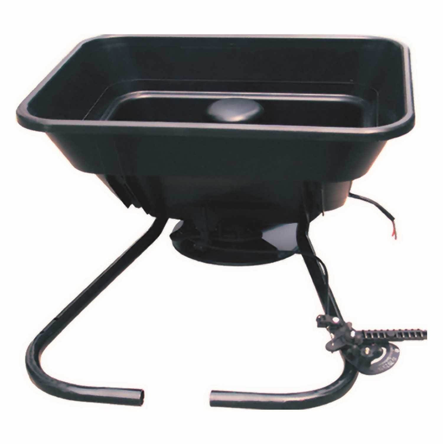 Field Tuff 12V ATV 80 Pound Load Capacity Broadcast Seed and Fertilizer Spreader - VMInnovations