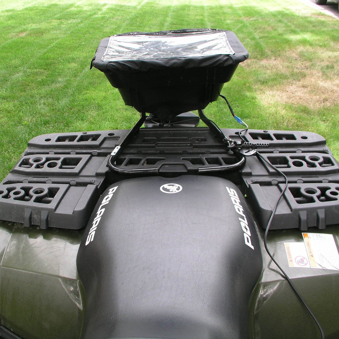 Field Tuff 12V ATV 80 Pound Load Broadcast Seed and Fertilizer Spreader (Used) - VMInnovations