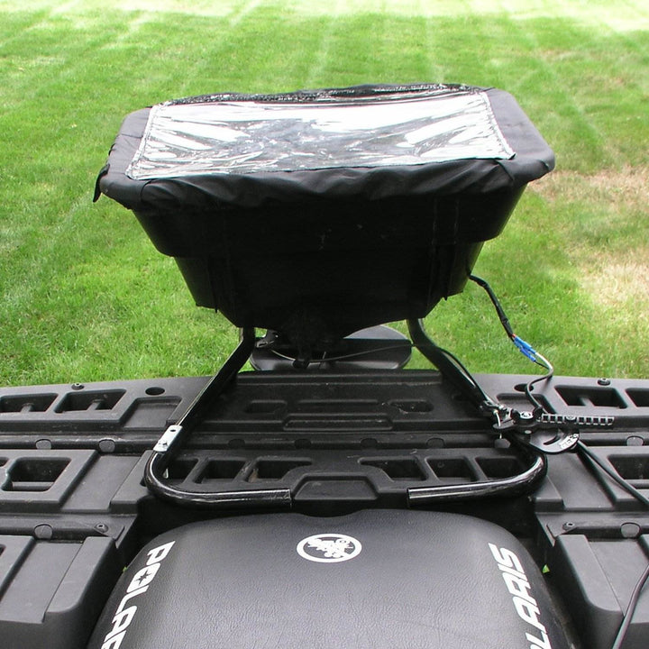 Field Tuff 12V ATV 80 Pound Load Capacity Broadcast Seed and Fertilizer Spreader