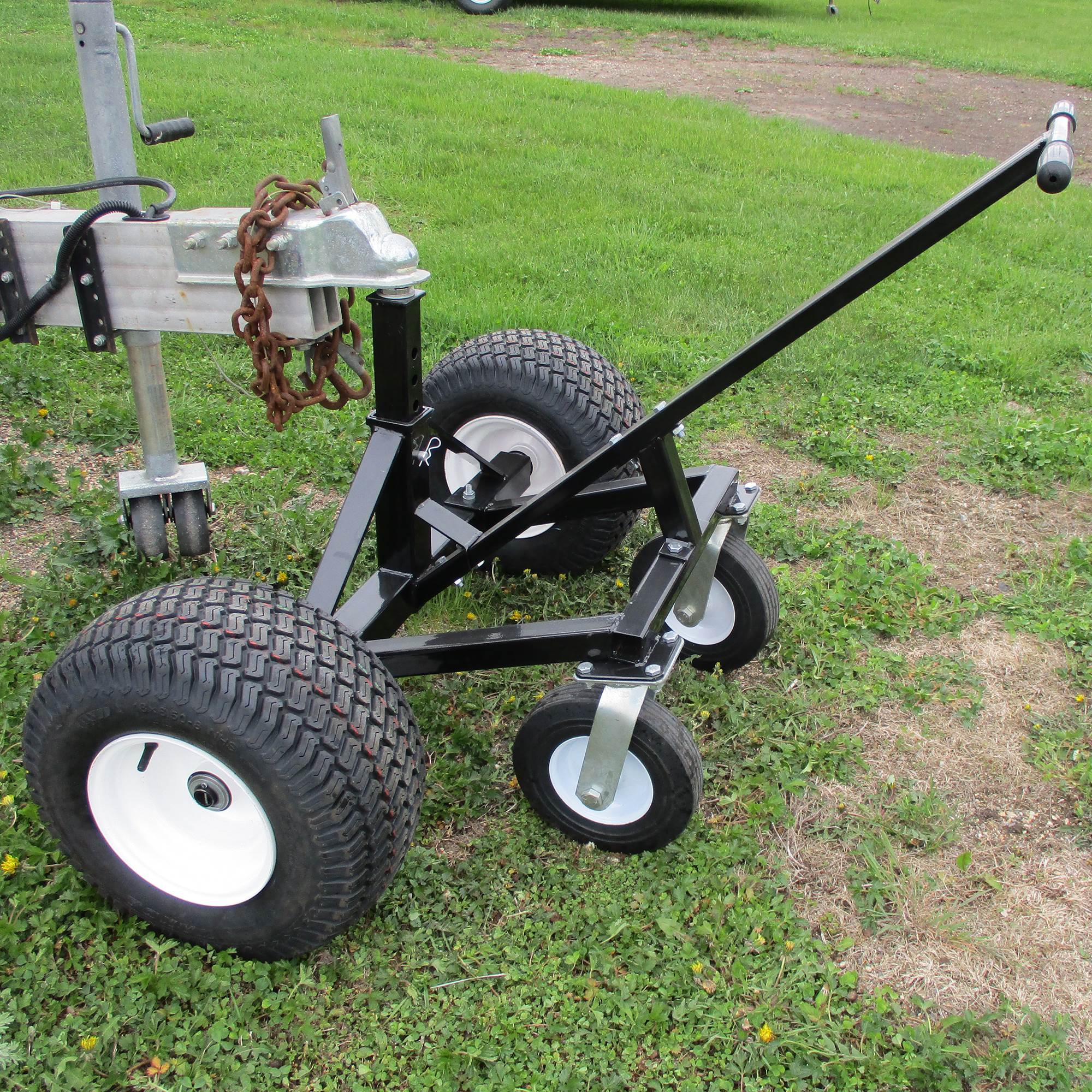 Tow Tuff TMD-15002C Adjustable Steel 1500 lb Heavy Duty Trailer Dolly w/ Caster - VMInnovations