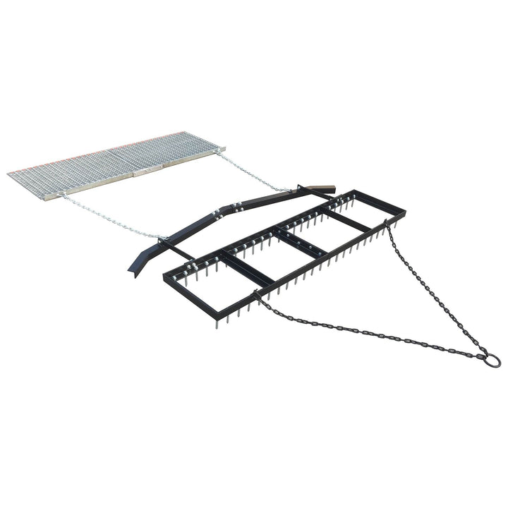 Yard Tuff 6' Spike Drag with Surface Leveling Bar and Drag Mat for ATV/UTVs