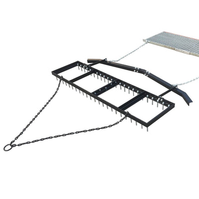 Yard Tuff 6' Spike Drag with Surface Leveling Bar and Drag Mat for ATV/UTVs