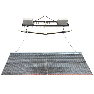 Yard Tuff 6' Spike Drag with Surface Leveling Bar and Drag Mat for ATV/UTVs